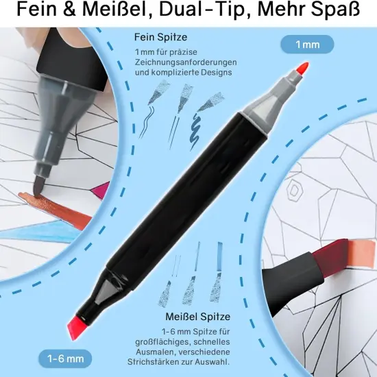 204 Colors Alcohol Markers {3}