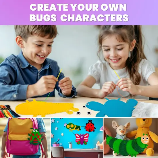 Craft Kits for Kids - 12 Bugs & Insects Sewing Kit Basic {6}