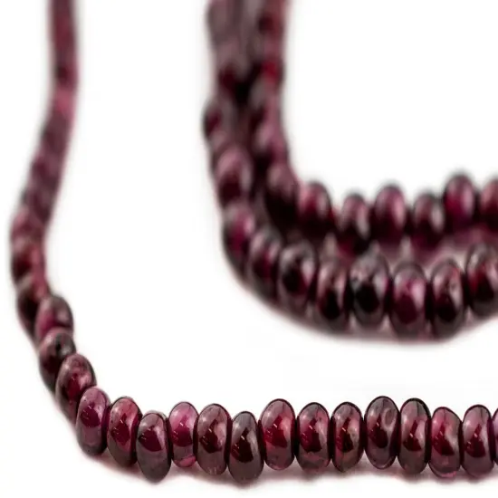 The Bead Chest Round Almandine Garnet Beads (3-4mm) {1}
