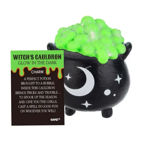 Witch's Cauldron Glow in the Dark Pocket Charm {1}