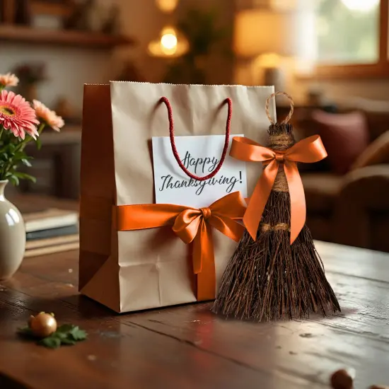 Cinnamon Broom 6" - Cinnamon Broomstick Scented 1 Pack -Mini Broom - Witches Broom Cinnamon Broomstick Decoration for Halloween {6}