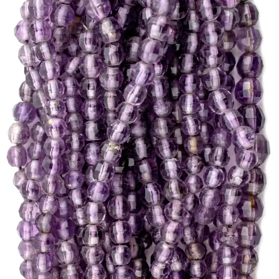 The Bead Chest Graduated Faceted Round Amethyst Beads (6-10mm) {4}