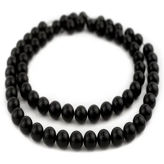The Bead Chest Round Onyx Beads 12mm Black Gemstone 16 Inch Strand {3}