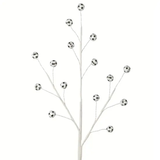 23" Wood Bead Sports Ball Spray: Soccer {1}