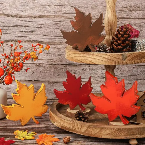 Table Decor Fall Leaves Decorations {3}