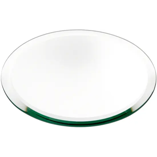 Plymor 8" Round, 5mm Thick Beveled Glass Mirror Circle {1}