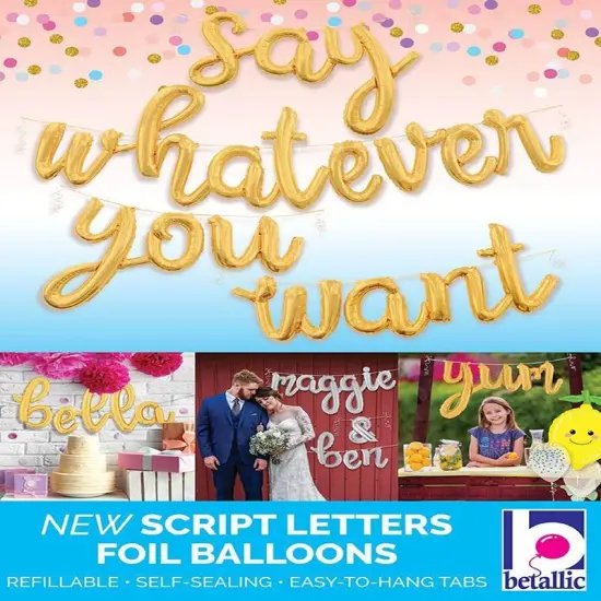 Betallic&reg; 14 Inch Script Letter E Silver Air Fill Only Balloon {2}