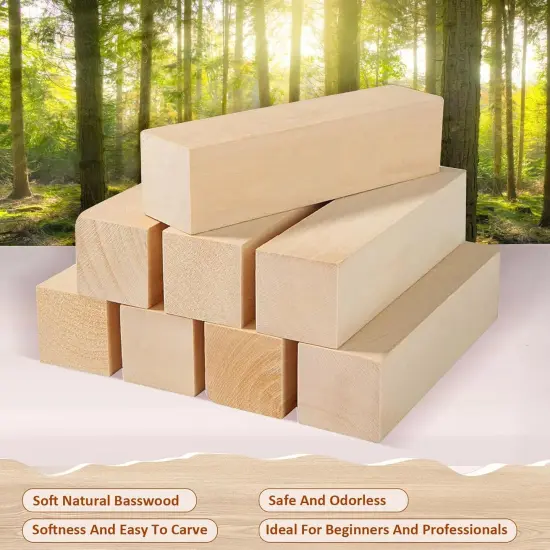 21Pcs Basswood Carving Blocks {2}