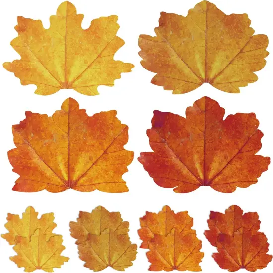 8 Pieces Thanksgiving Fall Maple Leaf Placemats - 11 x 15.7 Inch {1}