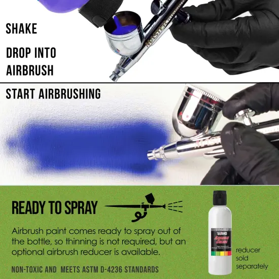 Bright Green Pearl, Pearlized Special Effects Acrylic Airbrush Paint, 8 oz. {3}