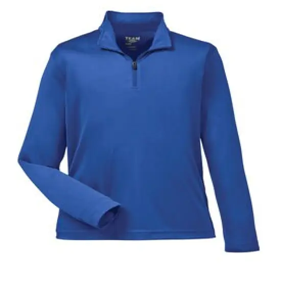 Team&reg; Youth Zone Performance Quarter-Zip Sport Royal {1}