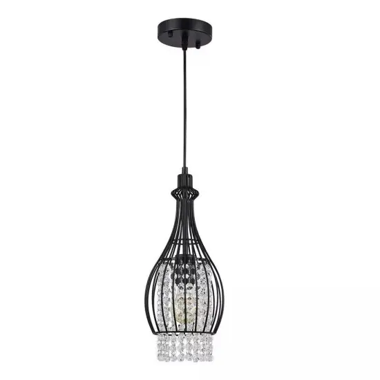 120v 60w Crystal Pendant Light Chandelier Ceiling Lamp Hanging Lighting Fixture {1}