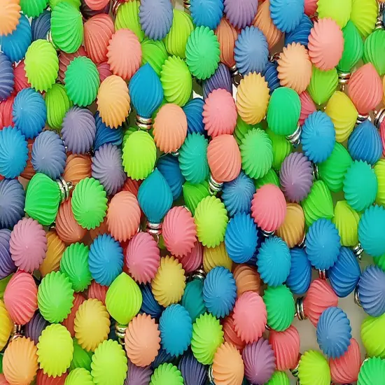 Miniature Ornaments in Bright Neon Colors, 8 pc Mix with Hangers, for Tiny Christmas Trees, Adorabilities {4}