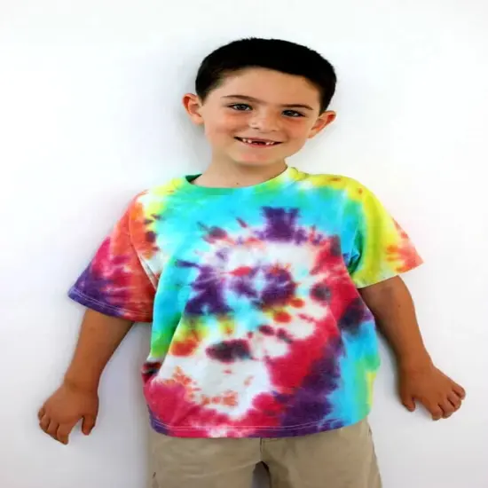 Tie-Dye&reg; Toddler Crew Neck Short Sleeve T-Shirt Saturn {6}