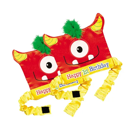 1st Birthday Mini Monster Party Hat {4}