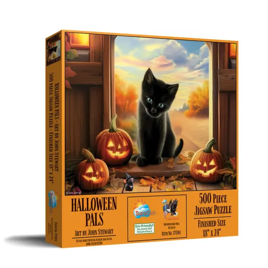 Sunsout Halloween Pals 500 pc Halloween Jigsaw Puzzle 77204 {3}