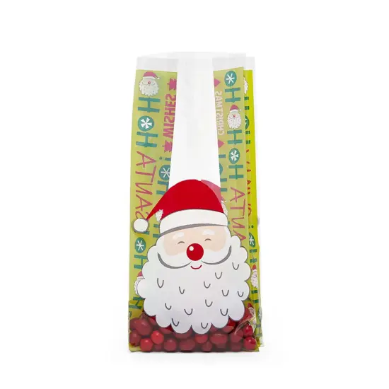 Christmas Themed Cello Bags for Gifts 4&rdquo; x 2.5&rdquo; x 9.5&rdquo; {5}