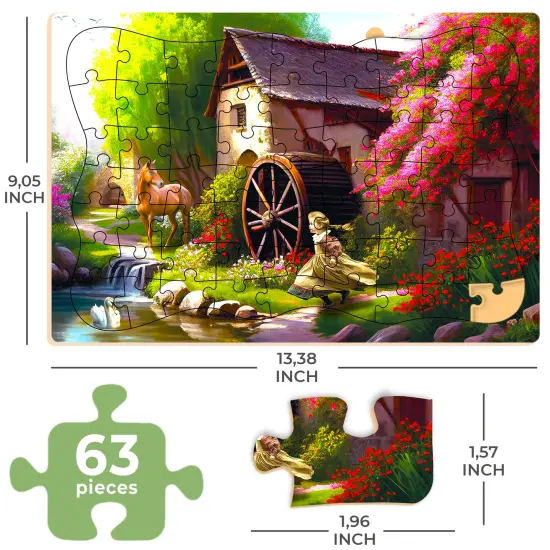 63 Piece Dementia Puzzles for Elderly | Riverside, Cats, and Platform {2}