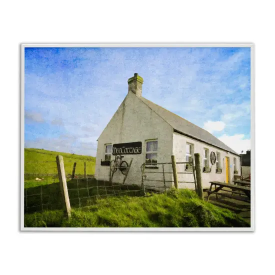 Stupell Industries Wee Cottage Countryside Framed Giclee Wall Art Design by Graffi*tee Studios {1}