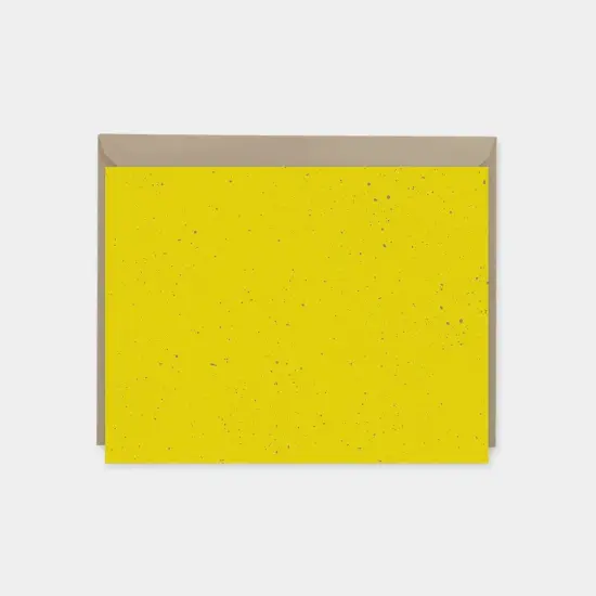Speckled Yellow Note Cards {1}