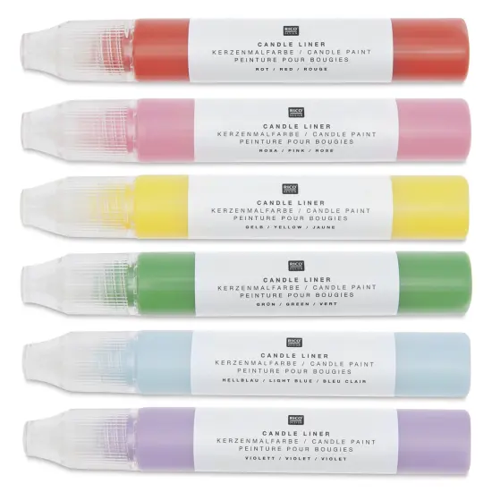 Rico Design Candle Liner Paints - Set of 6 {1}
