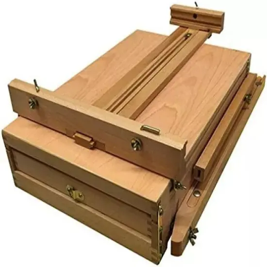 French Easel Wood Sketch Box Portable Folding Art Artist Painters Tripod Stand {4}