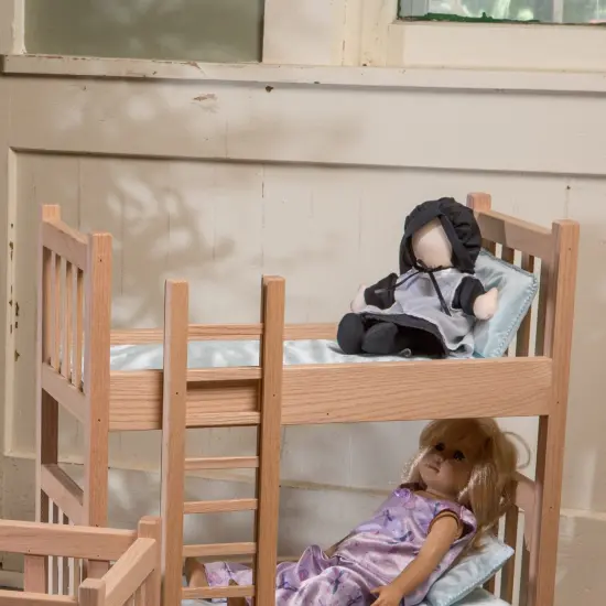 Aurora World Traditional Soft Cloth Amish Doll No Face Plain Clothes Bonnet Apron Black Dress {5}