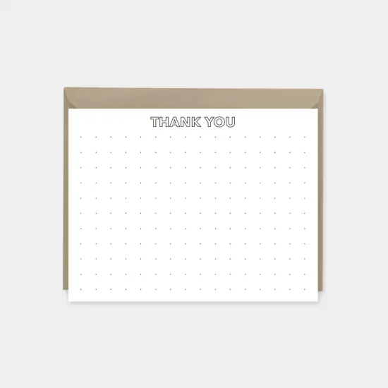 Square Microdot Grid Notecard Set, {1}