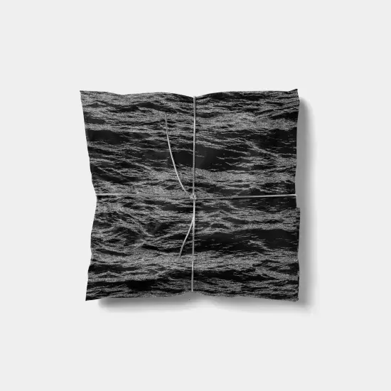 Black and White Beach Waves Gift Wrap {1}