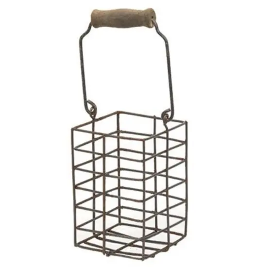 Mini Wire Tall Basket With Handle {1}
