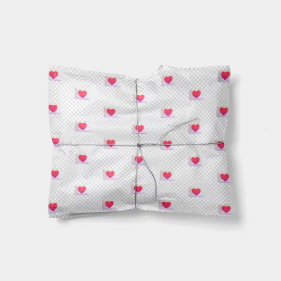 Heart Envelope Emoji Gift Wrap {1}