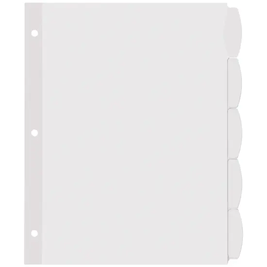 Avery Big Tab Printable White Label Dividers, 5-Tab with Easy Peel Labels, Dividers for 3 Ring Binders, 20 Sets (14434) {2}