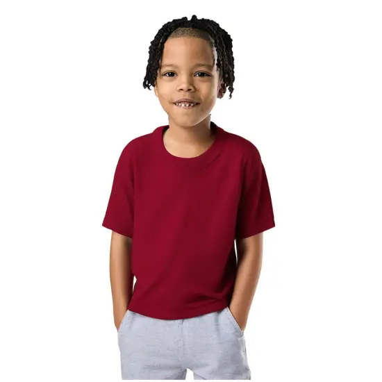 Gildan&reg; Heavy Cotton Youth Crewneck Short Sleeve T-Shirt - 5000B Cardinal {1}