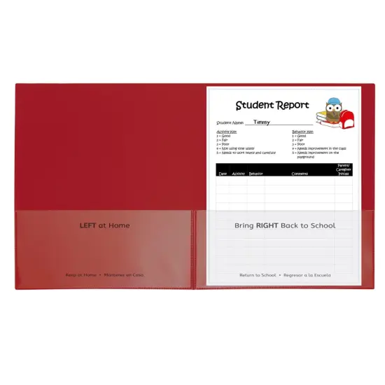 Classroom Connector&trade; School-To-Home Folder, Red, Box of 25 {1}