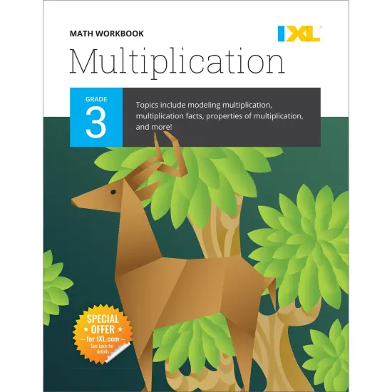 IXL Multiplication 3rd Grade Math Workbook, Mathematics Book for Kids Ages 8-9 Covering Times Table Facts and Properties, Models for Multiplying, and More {1}