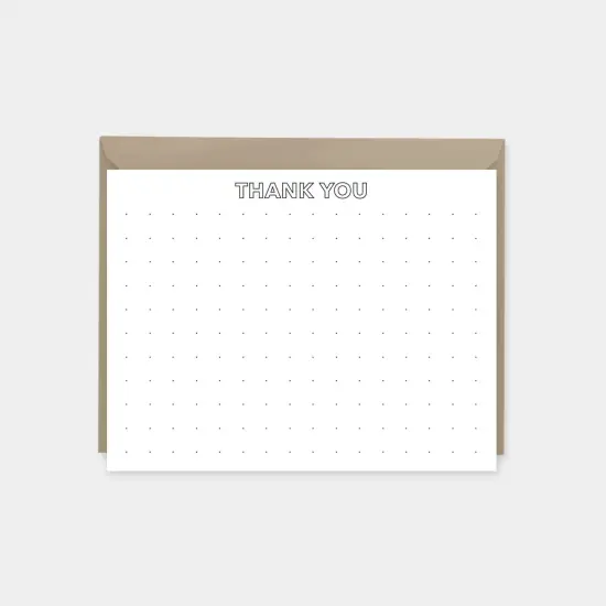 Microdot Grid Notecard Set, Square {1}