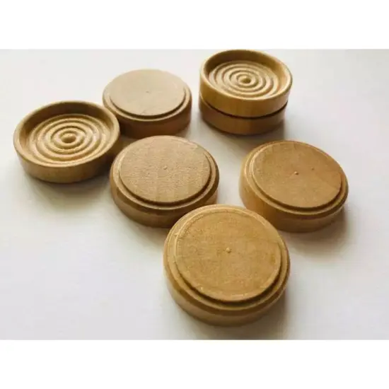 Kitcheniva Unfinished Checkers Wood Stackable Checker Crafts DIY {4}