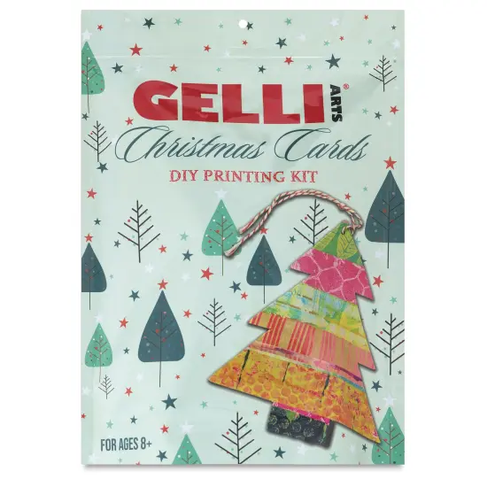 Gelli Arts Christmas Cards DIY Printing Kit {1}