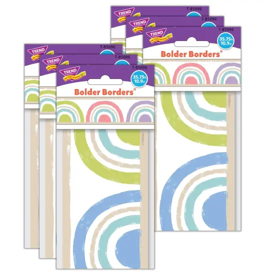 Rainbow Cheer Bolder Borders&reg;, 35.75 Feet Per Pack, 6 Packs {1}