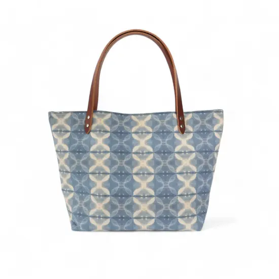 Crosscut Sewing Co.&reg; Market Tote Bag Sewing Project Kit for Beginners with Fabric, Instructions and Video Shibori {2}