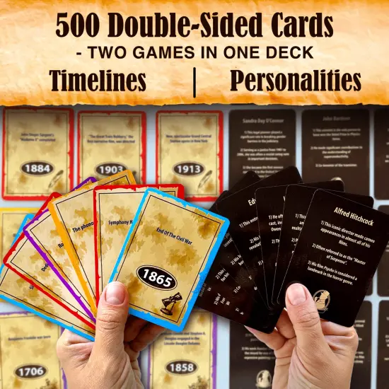 History & Personality Card Game | 500 Trivia Cards for Adults {2}