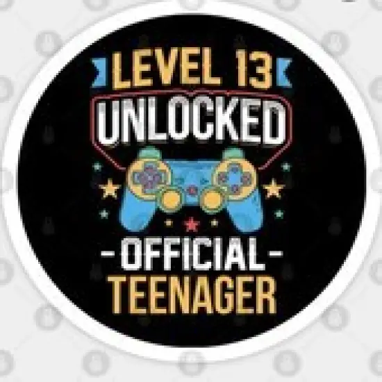 Level 13 Unlocked- Official Teenager(13th Birthday) Edible Cake Topper {1}