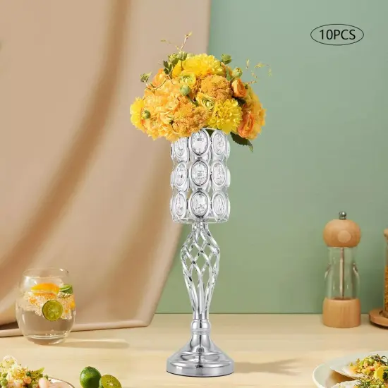 10P 19.7" Hollow Design Flower Holders Wedding Vases Centerpieces Home Decor {2}