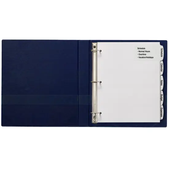 Avery Big Tab Printable Large White Label Dividers, 5-Tab with Easy Peel Labels, Dividers for 3 Ring Binders, 20 Sets (14440) {5}