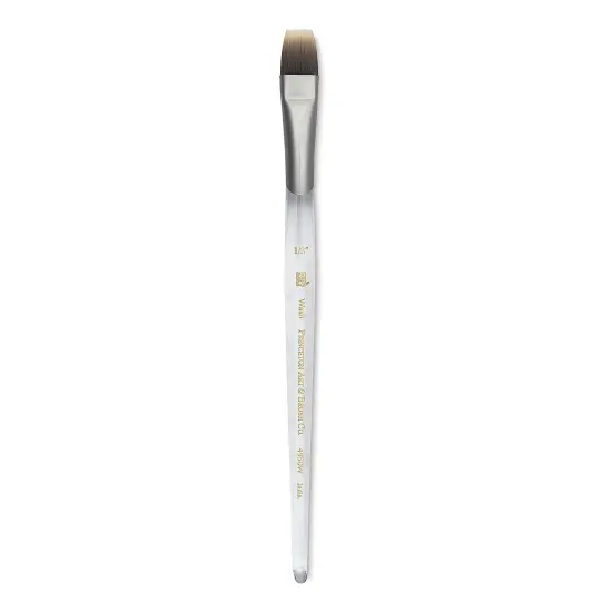 Princeton Synthetic Clear Handle Brush - Wash, Short Handle, 1/2" {1}