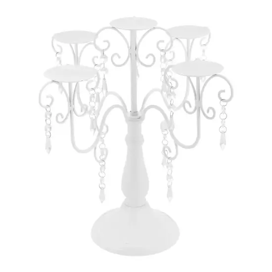 2Pcs 5-Arm Vintage Candle Holders Elegant Decors For Celebration Party Wedding {1}