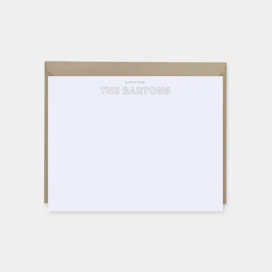 Outline Type Note Cards III {5}