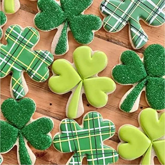 4-Piece Clover Cookie Cutter Set - Patrick's Day Shamrock 4p-clover {6}