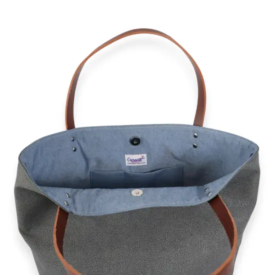 Crosscut Sewing Co.&reg; Market Tote Bag Sewing Project Kit for Beginners with Fabric, Instructions and Video Waved {5}