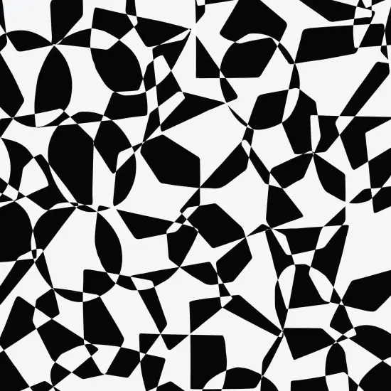 Geo Shapes Black & White Gift Wrap {2}